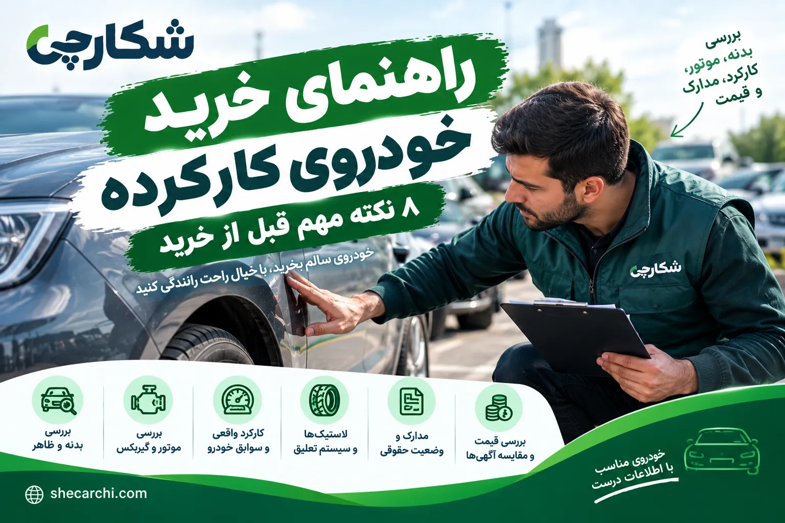 راهنمای خرید خودروی کارکرده؛ ۸ نکته مهم قبل از خرید